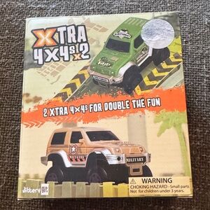 Xtra 4x4s Kids Toy Cars - Green and Tan